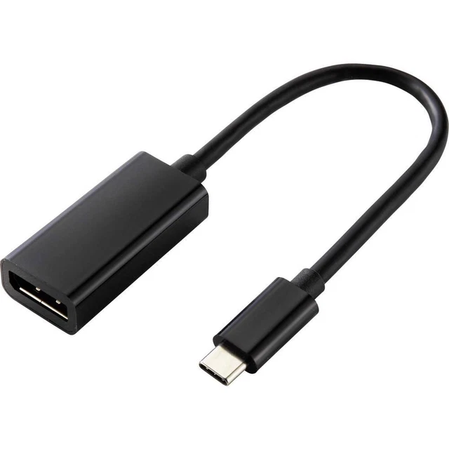 Adaptateur USB-C Mâle Vers DisplayPort Femelle - 4K 60Hz - Câble Court 10cm - Pour Écran PC, Carte Graphique