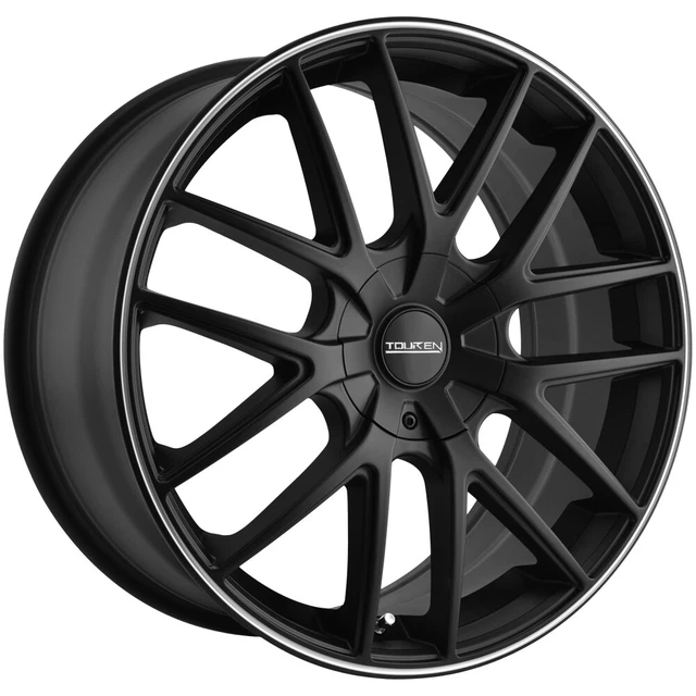 Touren TR60 20x8.5 5x112/5x120 +40mm Matte Black/Ring Wheel Rim 20" Inch