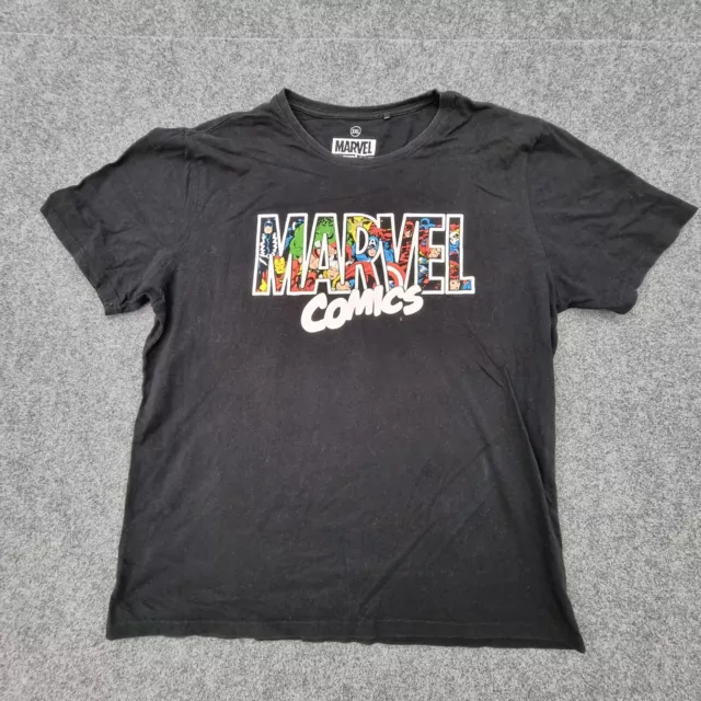 Marvel Shirt Mens 3XLarge Black modern comics avengers T Shirt gamer Size 3XL