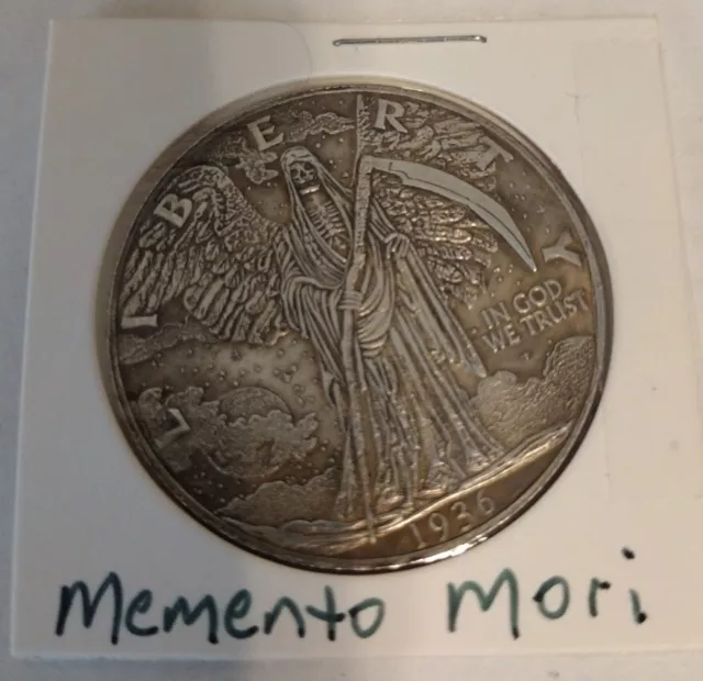Masonic Coin Grim Reaper Freemason Coin Memento Mori Coin Master Mason Bellum