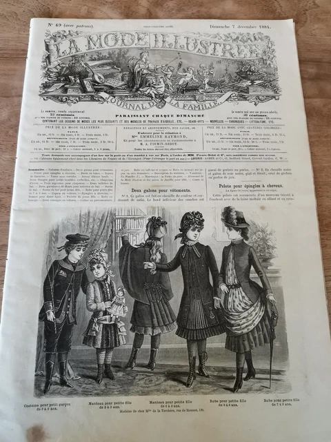 Revue Ancienne La Mode Illustrée N°15 De 1909 Avec Patrons - Original, Plus De 130 Ans
