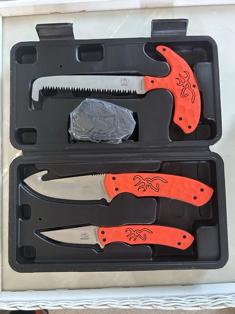 browning rmef field dressing combo 4-PIECE Folding Hunting Knife Set $21.00 Dressing Table