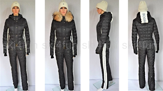 BOGNER DAMEN DAUNEN SKIANZUG OVERALL GRETE SCHWARZ UVP 1899€ Gr 36 36L S M NEU