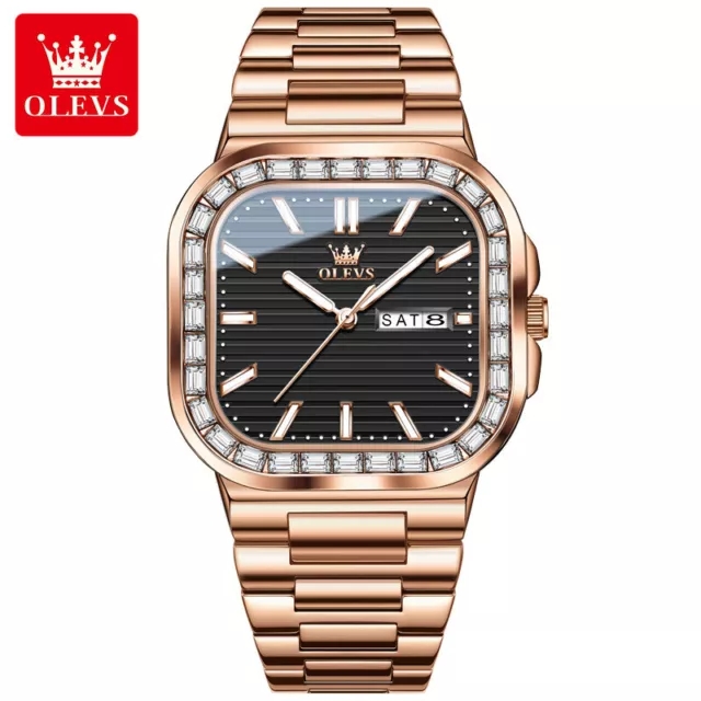 Olevs Brand Watch Quartz Watch Luminous Men's Watch