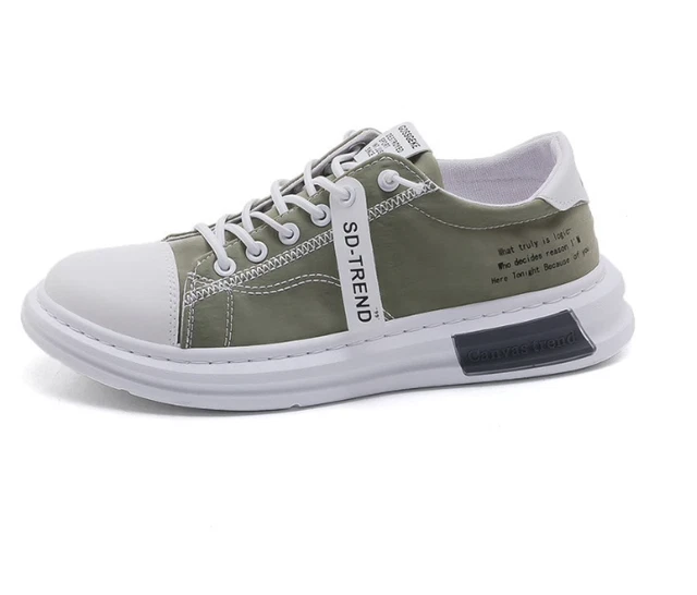 baskets basses chaussures homme toile classique décontracté épaisse compensées