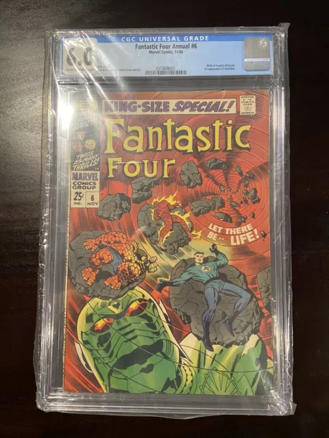 Fantastic Four Annual #6 - CGC 6 - First Appearance Of Annihilus - 1968