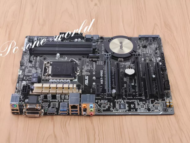 ASUS H97-PRO Motherboard LGA 1150 DDR3 Intel H97 DVI VGA HDMI USB3.0 100% work