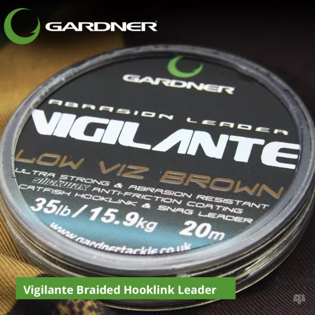 Gardner Tackle Vigilante Braided Hooklink Leader - Carp Coarse Fishing Line