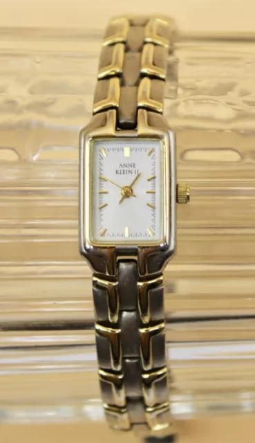 Anne Klein Women's Two Tone Silver & Gold Bracelet Watch Bracelet 10/6054-5