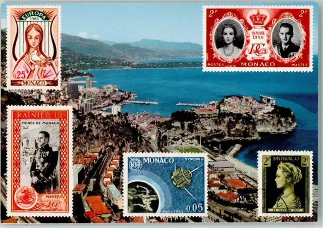 10285074 - Monaco Vue generale de Monaco et Monte-Carlo au fond le Cap Martin