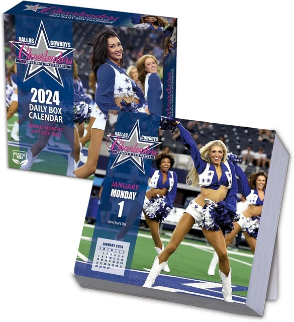 DALLAS COWBOYS CHEERLEADERS 2024 Desk Calendar Brand New 52010