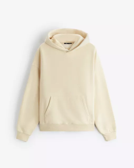 Felpa bianca deals con cappuccio zara