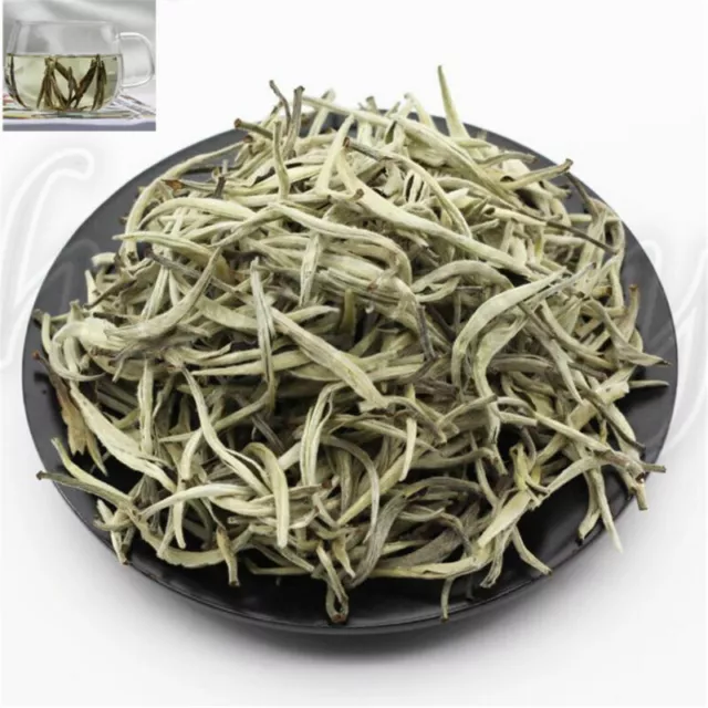 50G Premium Chinese Organic Bai Hao Yin Zhen Silver Needle White Loose Leaf Tea