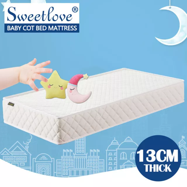 Premium Baby Kids Cot Crib Bed Mattress Spring Foam Baby Mattress Breathable