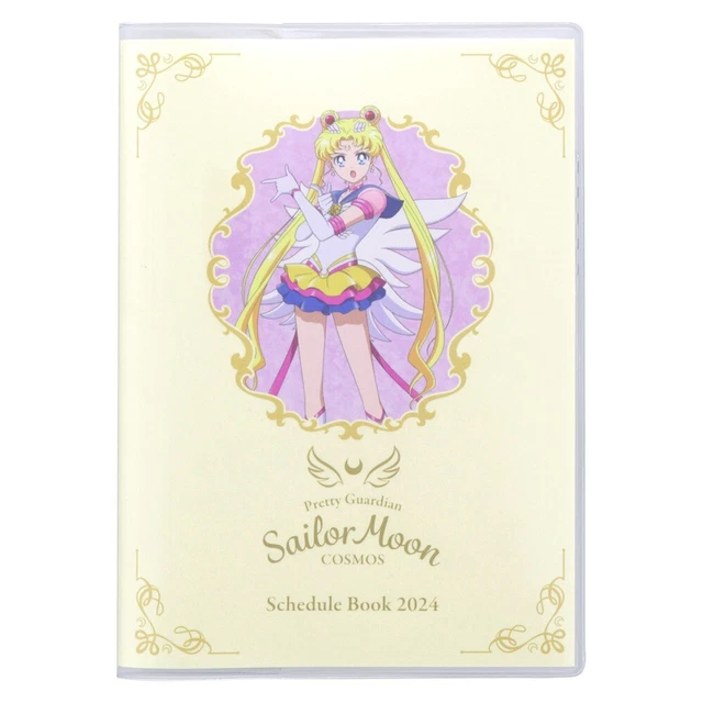 SAILOR MOON COSMOS Schedule Book 2024 A6 Size 64page from Japan New EUR
