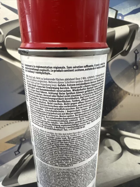 Motip Sprühfarbe Autolack Kompakt Spray Kompakt 41410 rot hochglänzend 400ml 3