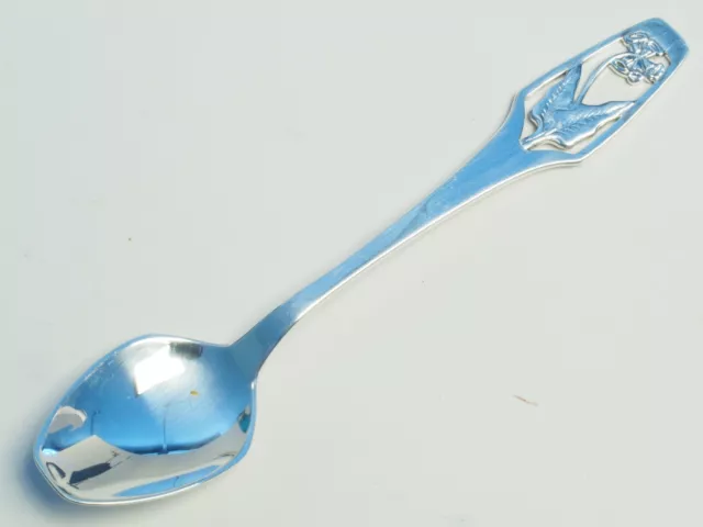 1 each Swedish Silver espresso Spoon MOCCA SKED ALTON Sverige FLOWERS Type 5