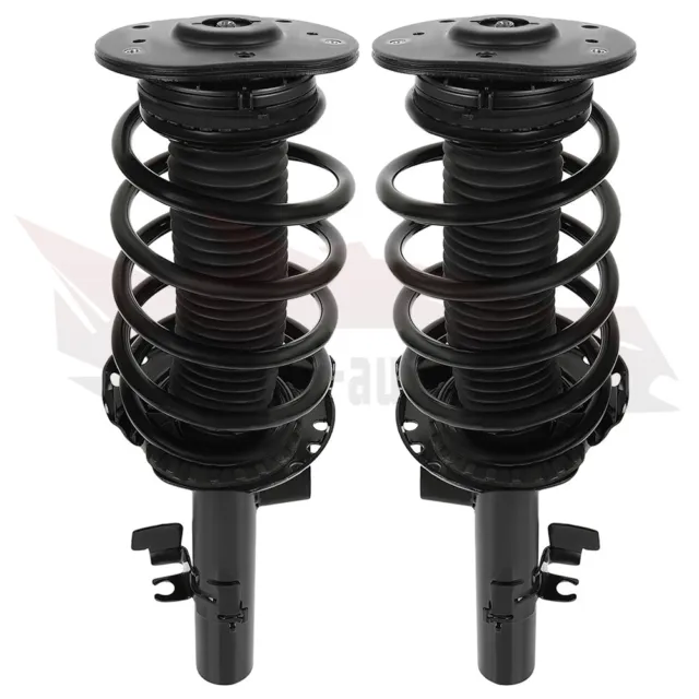 Pair Front Complete Strut & Coil Spring Assembly For Volvo S80 V70 2007-2013