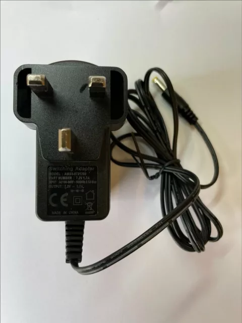 7.2V 1.7A AC-DC Switching Adaptor Power Supply 4.8mm x 1.7mm UK Plug