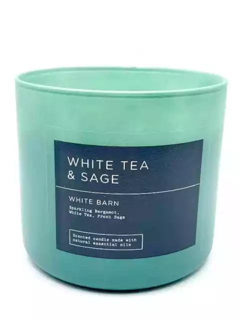 Bath & Body Works 3-Docht Kerze White Tea & Sage 411g