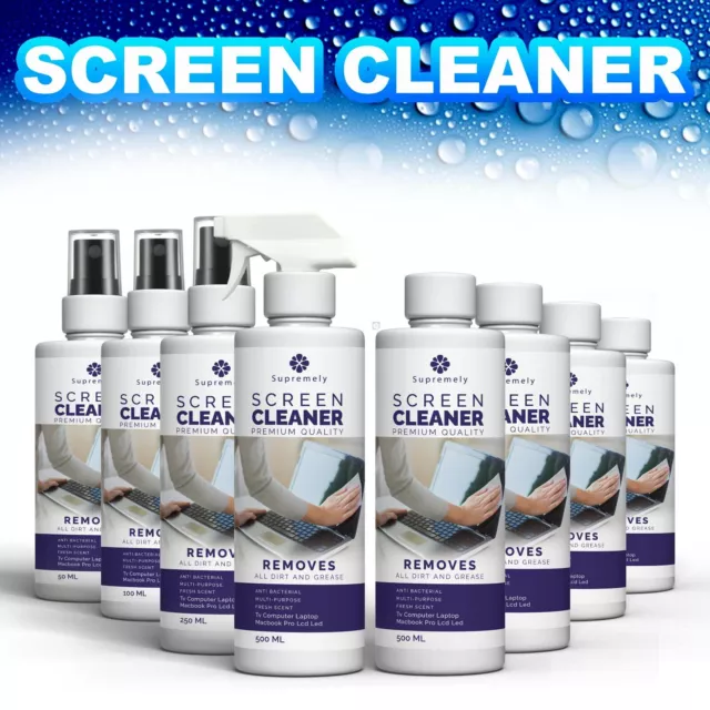 Laptop Screen TV LCD LED PC Monitor iPad Mobile Phone Cleaner Cleaning Liquid UK