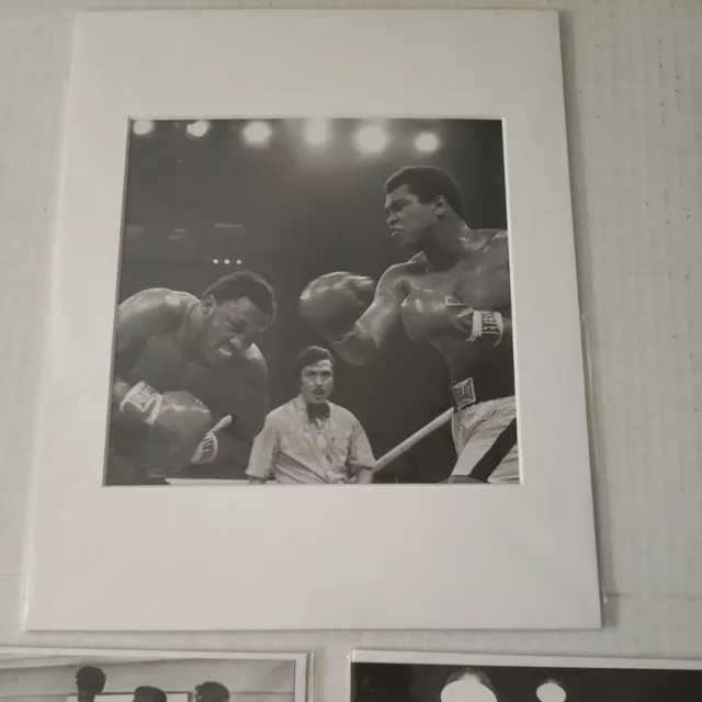 3 Muhammad Ali 6" X6"  Picture Celebrity Prints  1 framed as shown 2