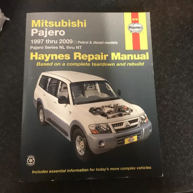 Mitsubishi Pajero,Shogun,Glx,Gls,Animal,Warrior,Di-D Haynes Manual 1997-2009