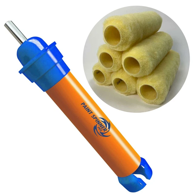 PAINT SPINNER 2IN1 Paint Brush Cleaner & Roller Spinner PLUS 6 EXTERIOR