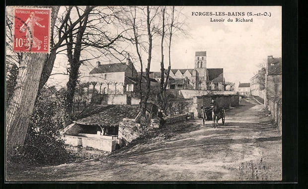 CPA Forges-Les-Bains, Lavoir du Richard