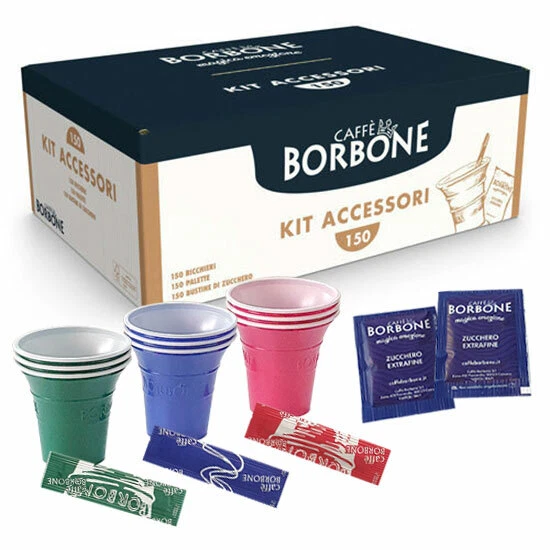 Kit Café Jetable Illy 200 Consommations - 200 Gobelets, 200 Palettes En Bois, 200 Sucres