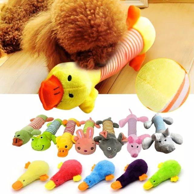 1x Hundespielzeug Quietscher Hund Spielzeug Plüsch Kauspielzeug Welpen.Kauen Toy