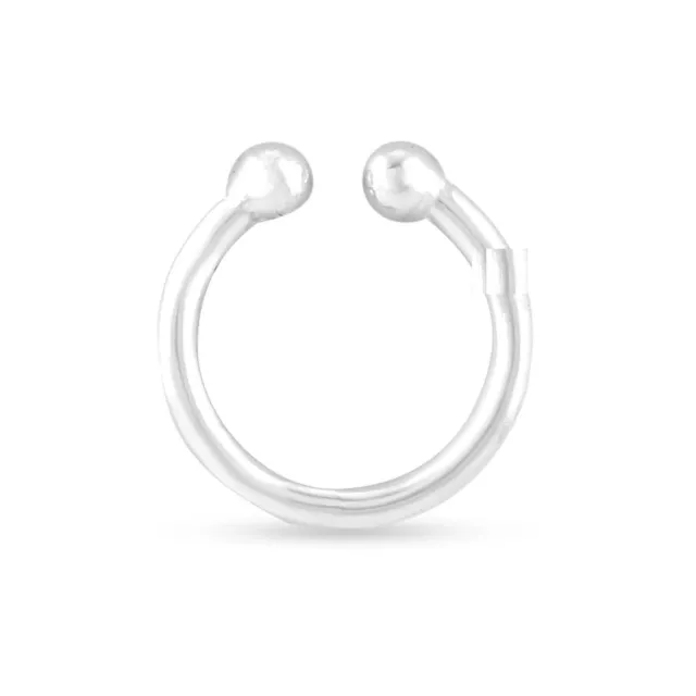 Pure 925 Sterlingsilber Clip Einfach Nasen Ring Für Damen & Mädchen