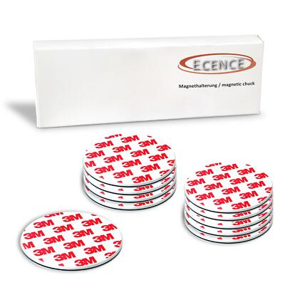 ECENCE 10x Aimant Fixation adapté pour détecteur de fumée Support magnétique Ø 70m 