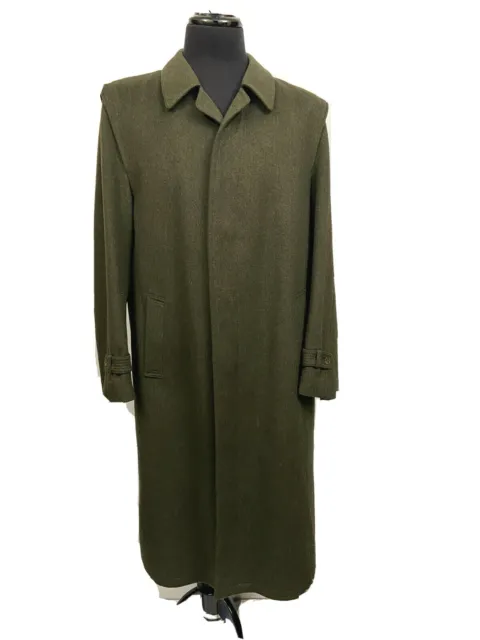 LODENFREY Men's Wool Overcoat XXL EU 56 US 46 Green German Classic Dress Coat