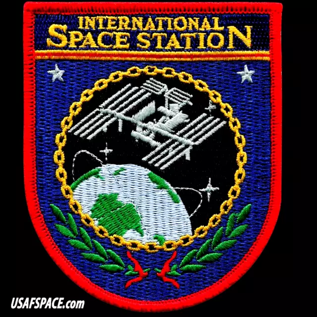 ISS INTERNATIONAL SPACE STATION NASA USAF ORIGINAL AB Emblem SPACE PATCH