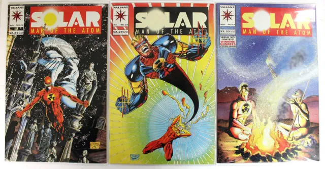 Valiant Comics #22,23,27 Solar Man Of The Atom Hard To Find LOOK!!