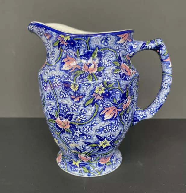 Ringtons Maling Replica Blue Chintz Jug  By James Sadler