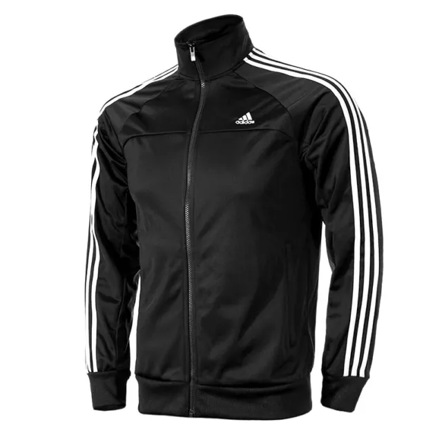 Adidas Essentials Hombre Entrenamiento Sport Chaqueta Chándal Negro/Blanco