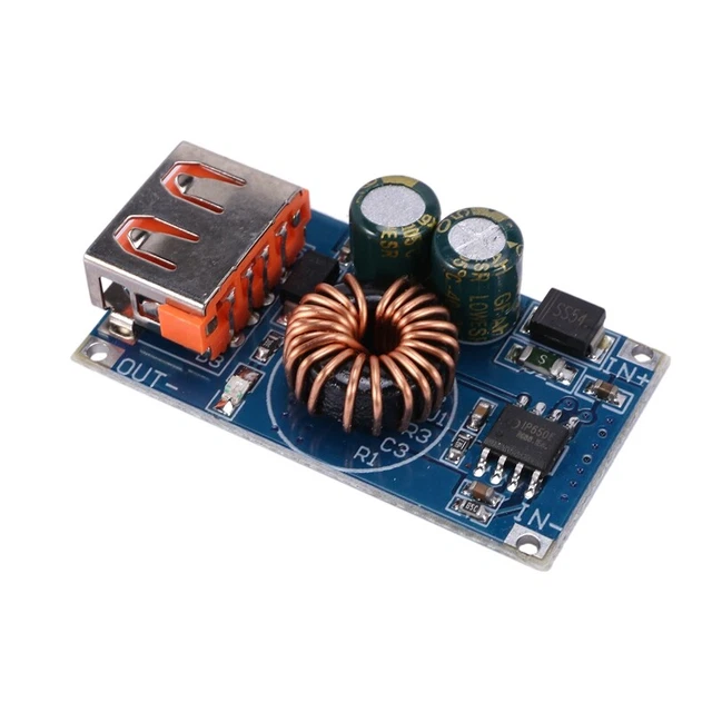 Modulo step-down USB DC 12 V/24 V a Qc3.0 ricarica rapida telefono cellulare B1X4 2