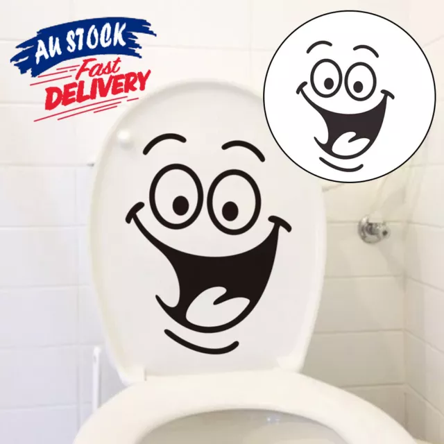 2X Toilet Sticker Removable Seat Kids Door Funny Decal Sign Decor Bathroom