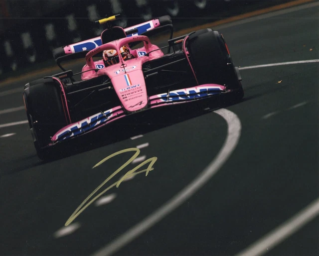 Pierre Gasly signed Alpine 8x10 photo F1 racing Renault autographed proof #6