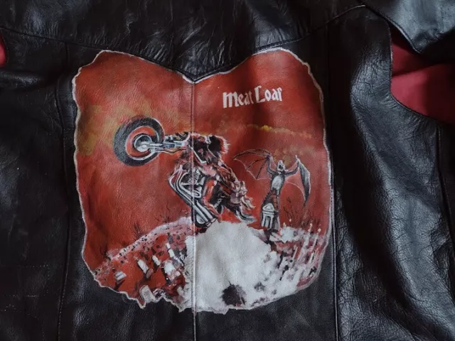 Meatloaf ,Custom Hand Painted Leather  Bike Jacket/Vest