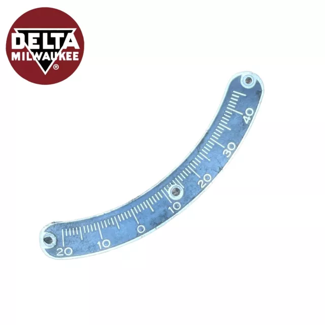 Delta Rockwell Belt Disc Sander Combo 6 X 48 Table Tilt Angle Scale Tag Badge