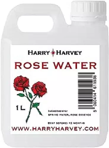 10 x 1L Bottles of Rose Water for Skin Cleansing, Toning, Moisturising trade