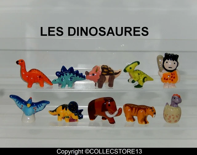 8 fèves en porcelaine bébé dinosaures main image 1