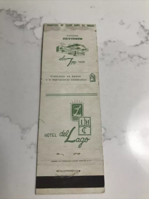 InterContinental Hotel Del Lago Maracaibo Venezuela Rare Matchbook Cover 2