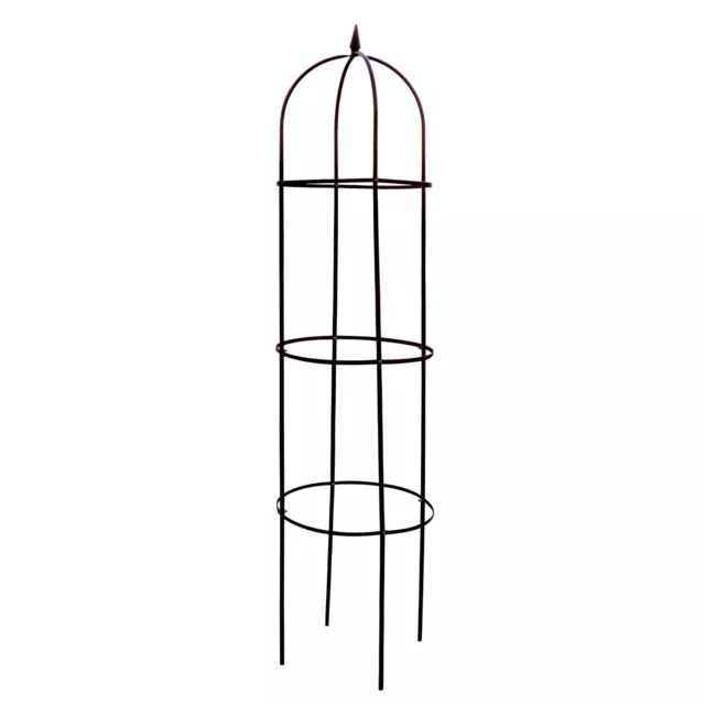 Stahl (!!) Rankhilfe 2m Obelisk Rankgitter Rosenturm Rosensäule Pergola Spalier