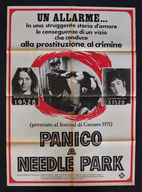 MANIFESTO PANICO A NEEDLE PARK al pacino kitty winn schatzberg A227 EUR