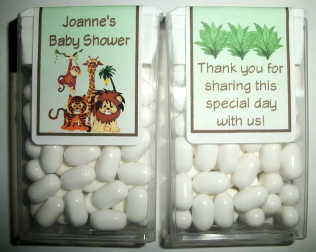 28 Jungle Safari Baby Shower Favors Tic Tac Labels ~ Personalized