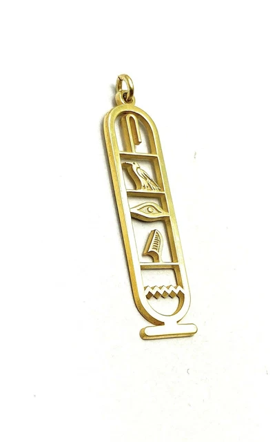 Hieroglyph Egypt Necklace Jewelry, Personalized Cartouche Necklace by HStudio...